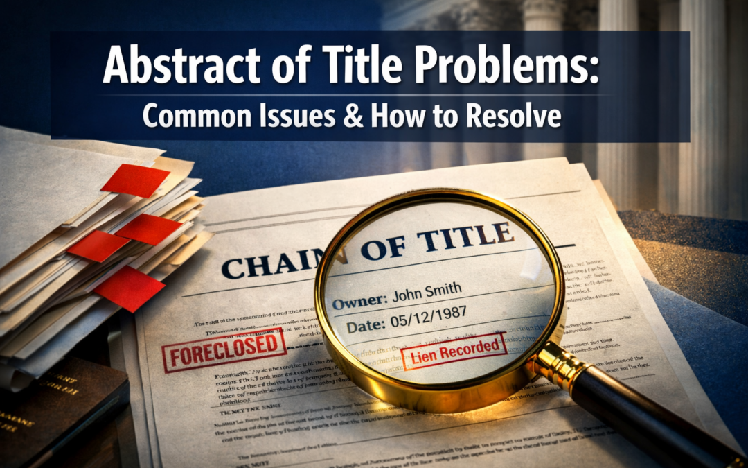 Abstract of Title Problems: Common Issues & How to Resolve