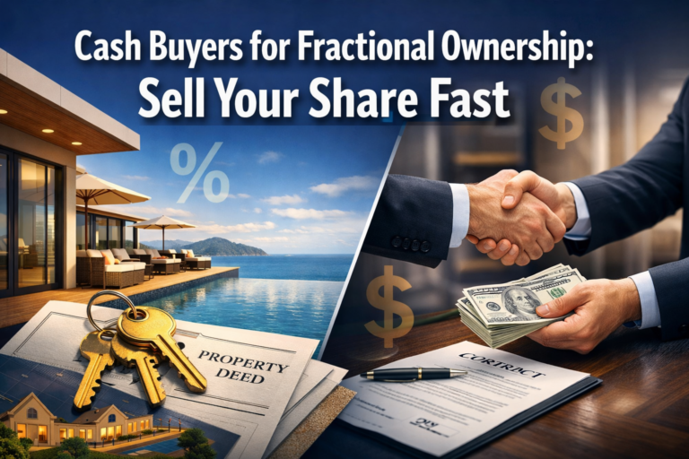 Cash Buyers for Fractional Ownership: Sell Your Share Fast