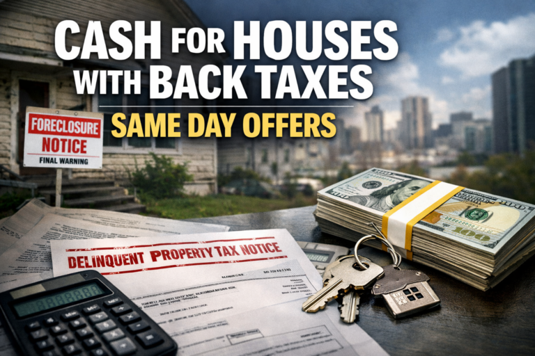 Cash for Houses with Back Taxes: Same Day Offers