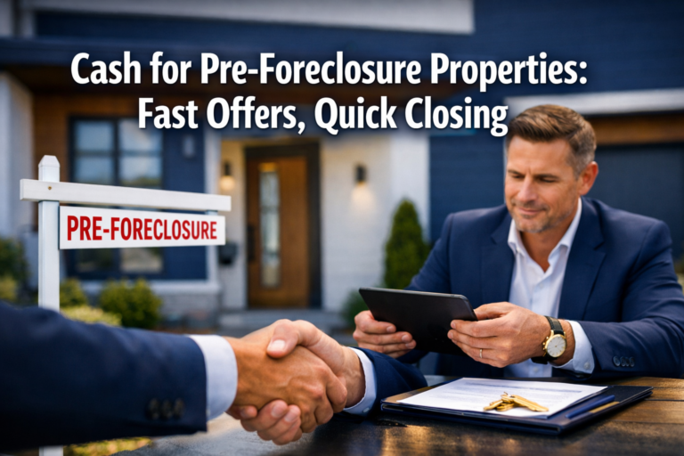 Cash for Pre-Foreclosure Properties: Fast Offers, Quick Closing
