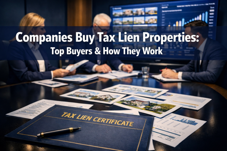 Companies Buy Tax Lien Properties: Top Buyers &amp; How They Work