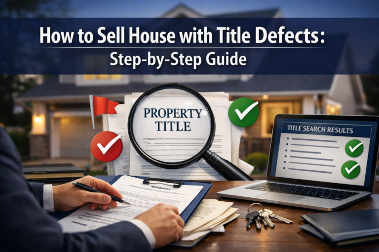 How to Sell House with Title Defects: Step-by-Step Guide