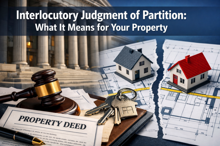 Interlocutory Judgment of Partition: What It Means for Your Property
