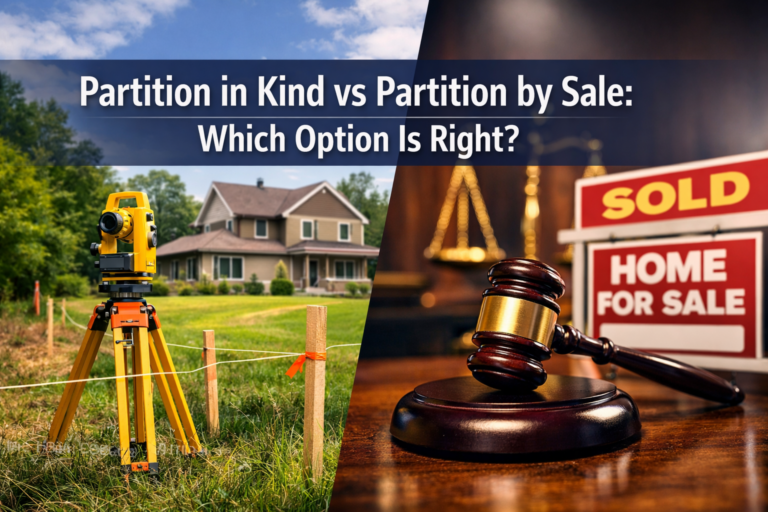 Partition in Kind vs Partition by Sale: Which Option Is Right?