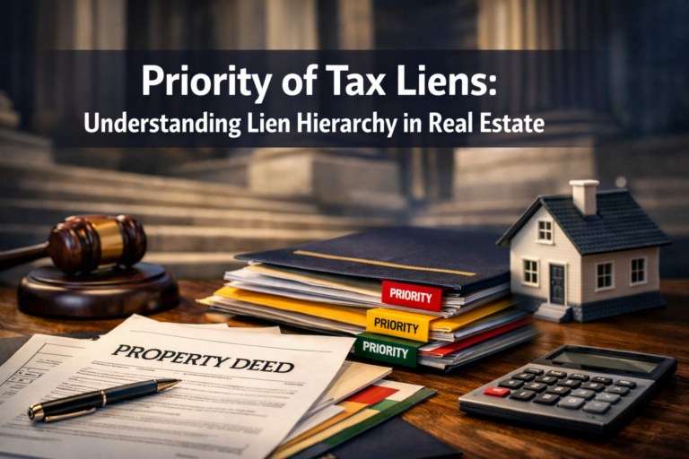 Priority of Tax Liens: Understanding Lien Hierarchy in Real Estate