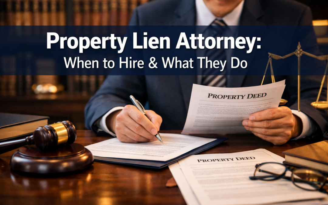 Property Lien Attorney: When to Hire & What They Do