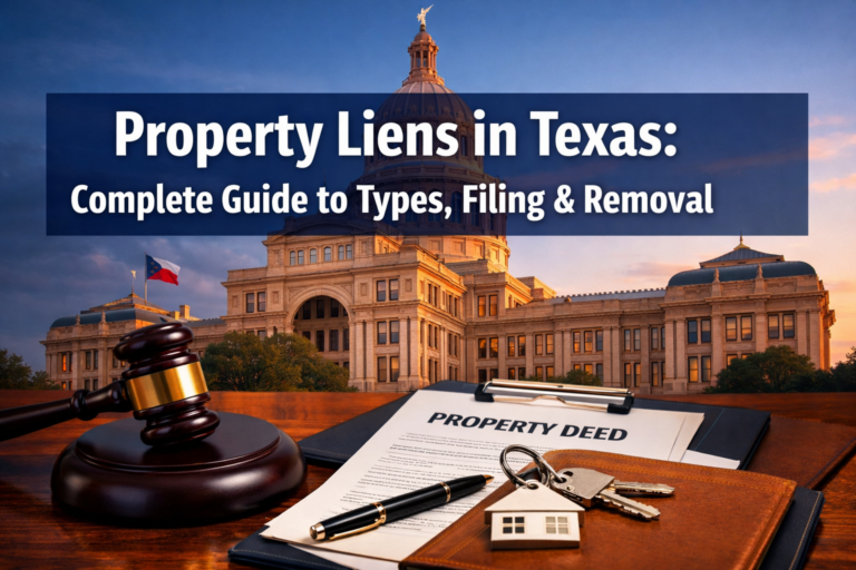 Property Liens in Texas: Complete Guide to Types, Filing & Removal