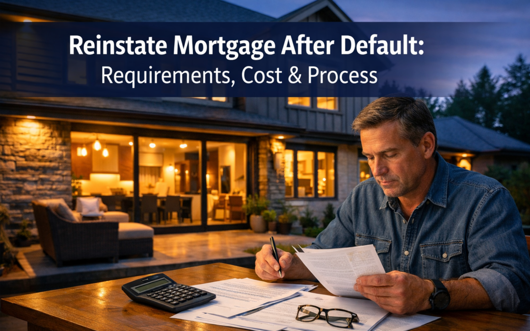 Reinstate Mortgage After Default: Requirements, Cost & Process