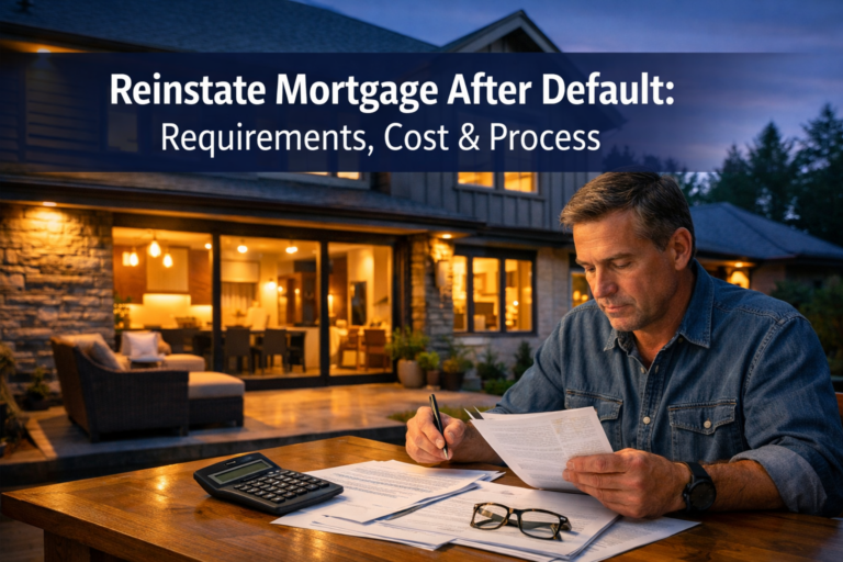 Reinstate Mortgage After Default: Requirements, Cost & Process