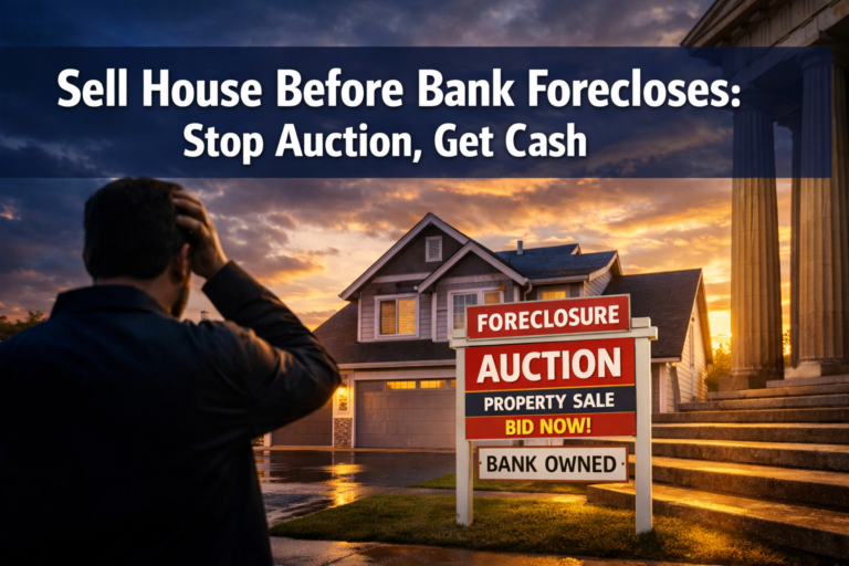 Sell House Before Bank Forecloses: Stop Auction, Get Cash