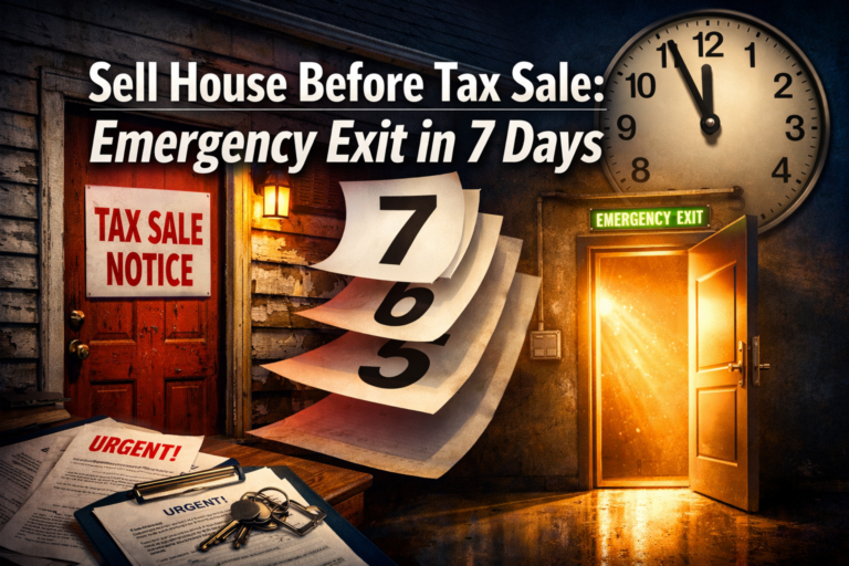 Sell House Before Tax Sale: Emergency Exit in 7 Days