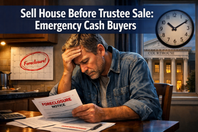 Sell House Before Trustee Sale: Emergency Cash Buyers
