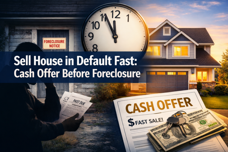 Sell House in Default Fast: Cash Offer Before Foreclosure