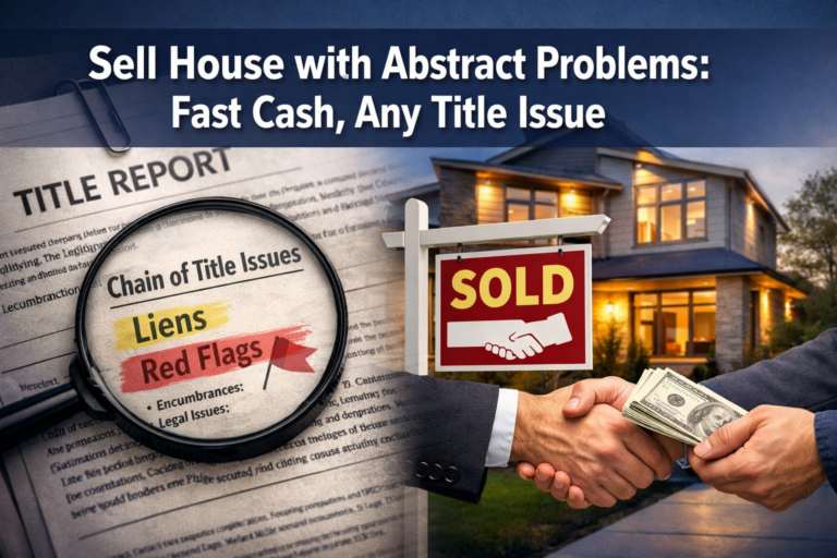 Sell House with Abstract Problems: Fast Cash, Any Title Issue