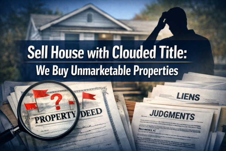 Sell House with Clouded Title: We Buy Unmarketable Properties