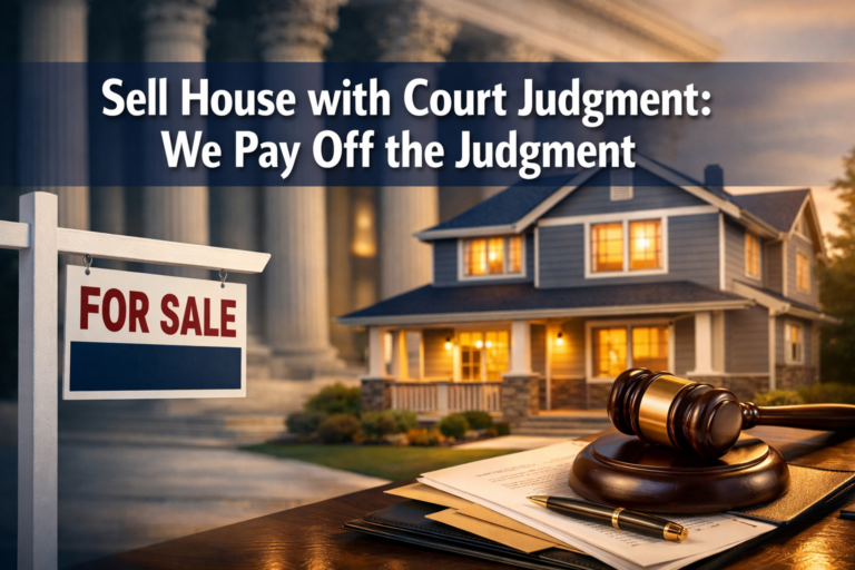 Sell House with Court Judgment: We Pay Off the Judgment