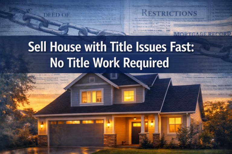 Sell House with Title Issues Fast: No Title Work Required