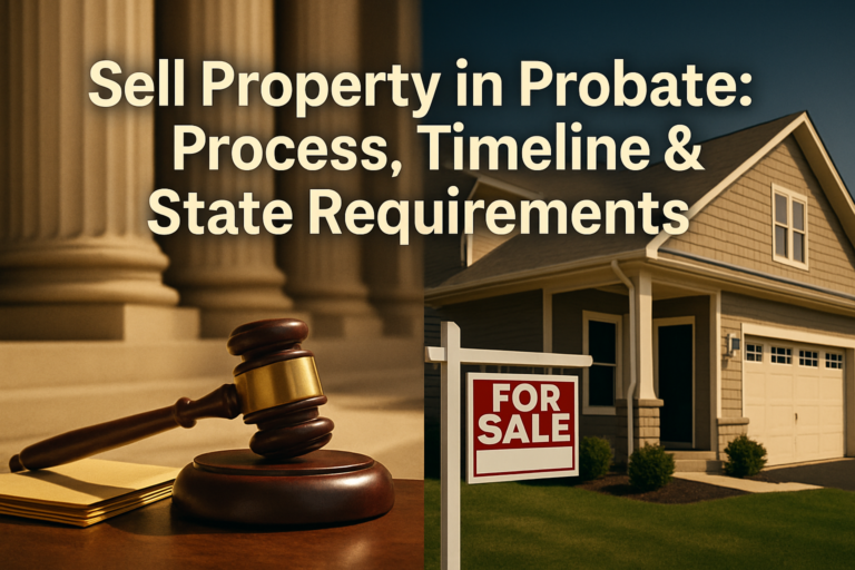 Sell Property in Probate: Process, Timeline & State Requirements