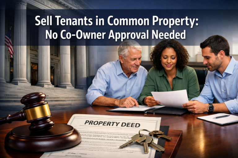 Sell Tenants in Common Property: No Co-Owner Approval Needed