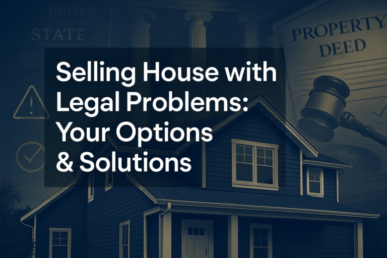 Selling House with Legal Problems: Your Options & Solutions