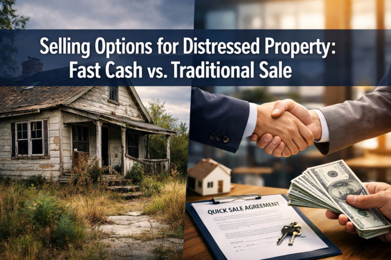 Selling Options for Distressed Property: Fast Cash vs. Traditional Sale