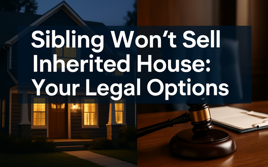 Sibling Won’t Sell Inherited House: Your Legal Options