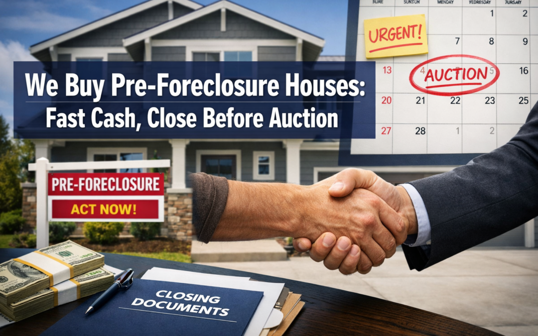 We Buy Pre-Foreclosure Houses: Fast Cash, Close Before Auction