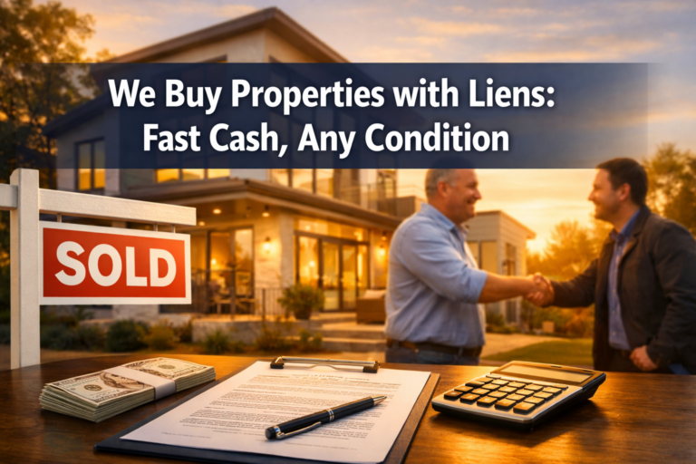 We Buy Properties with Liens: Fast Cash, Any Condition